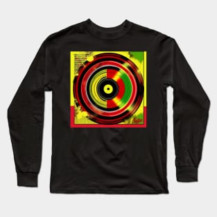 Reggae Music Pop Art Vinyl Record Album Cover Long Sleeve T-Shirt